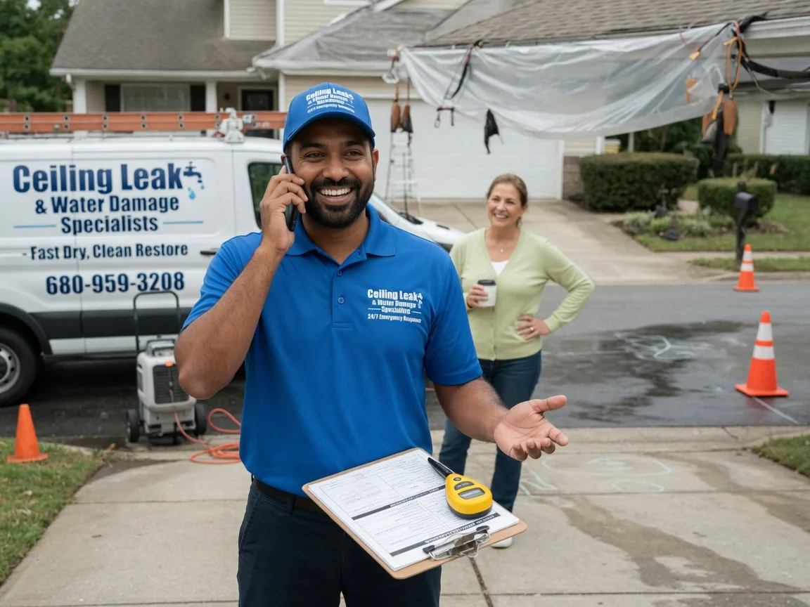 Ceiling Leak Cleanup Paola, KS FAQs